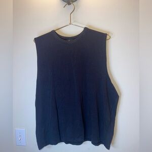 SKIMS Sleeveless Crew Neck Tank Top Black Modal Blend Size Medium